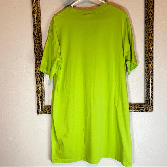 Vintage Lime Green Mickey Mouse Embroidered TShirt - Picture 12 of 14